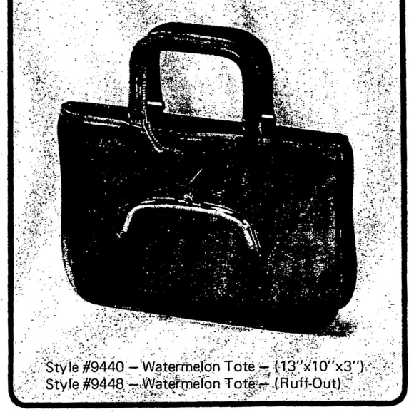 Pre-Creed Vintage Coach Watermelon Tote №9440 in Navy - Picture 11 of 11